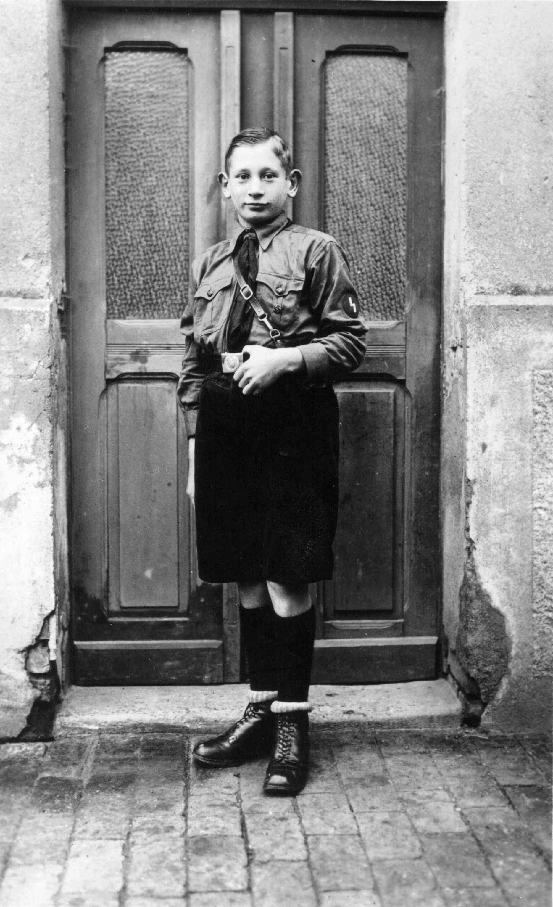 Otto Grübler als Pimpf bzw. Hitlerjunge 1933 in Belgershain