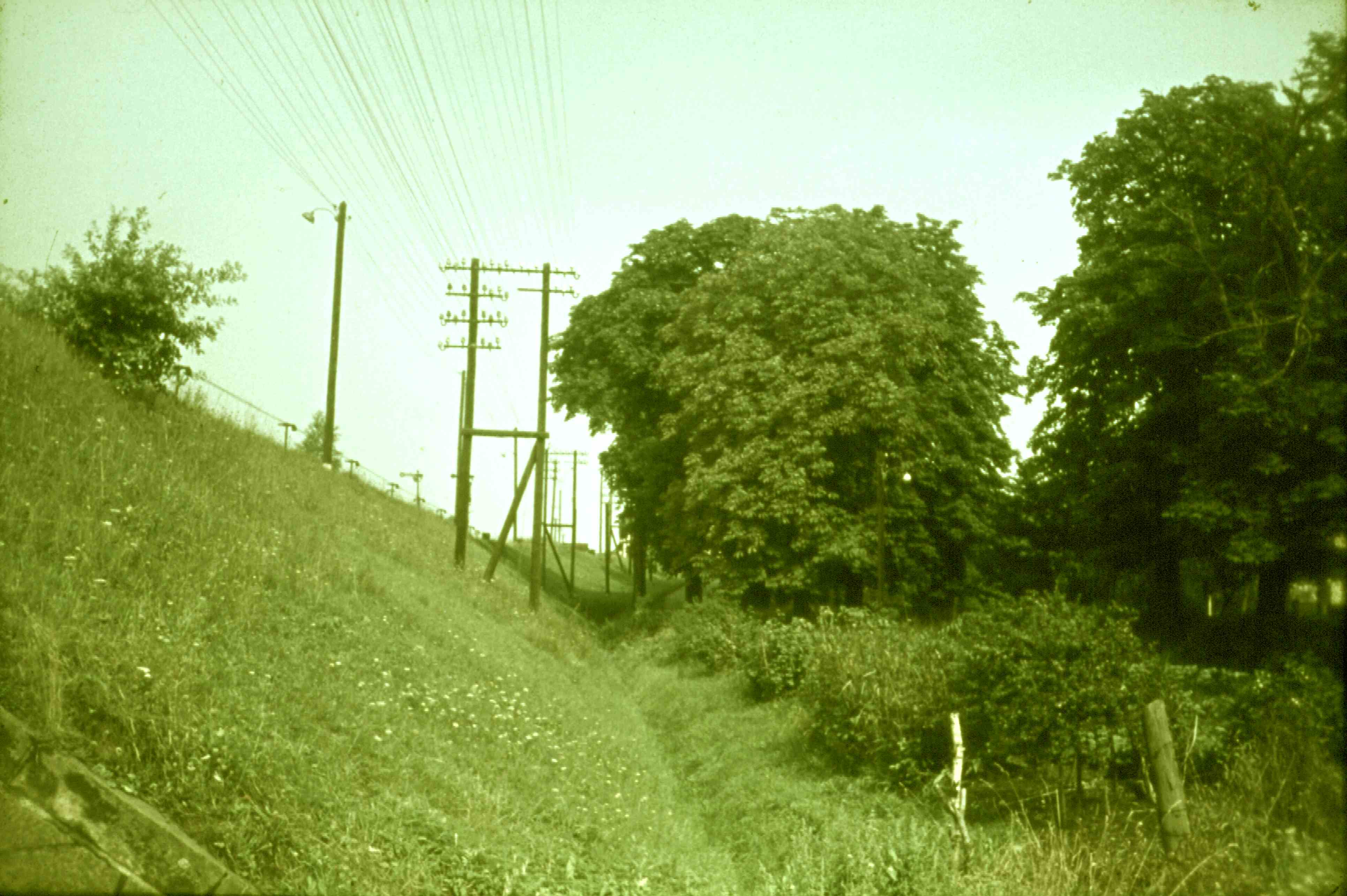 Gartenanlage entlang der Belgershainer Bahnstrecke