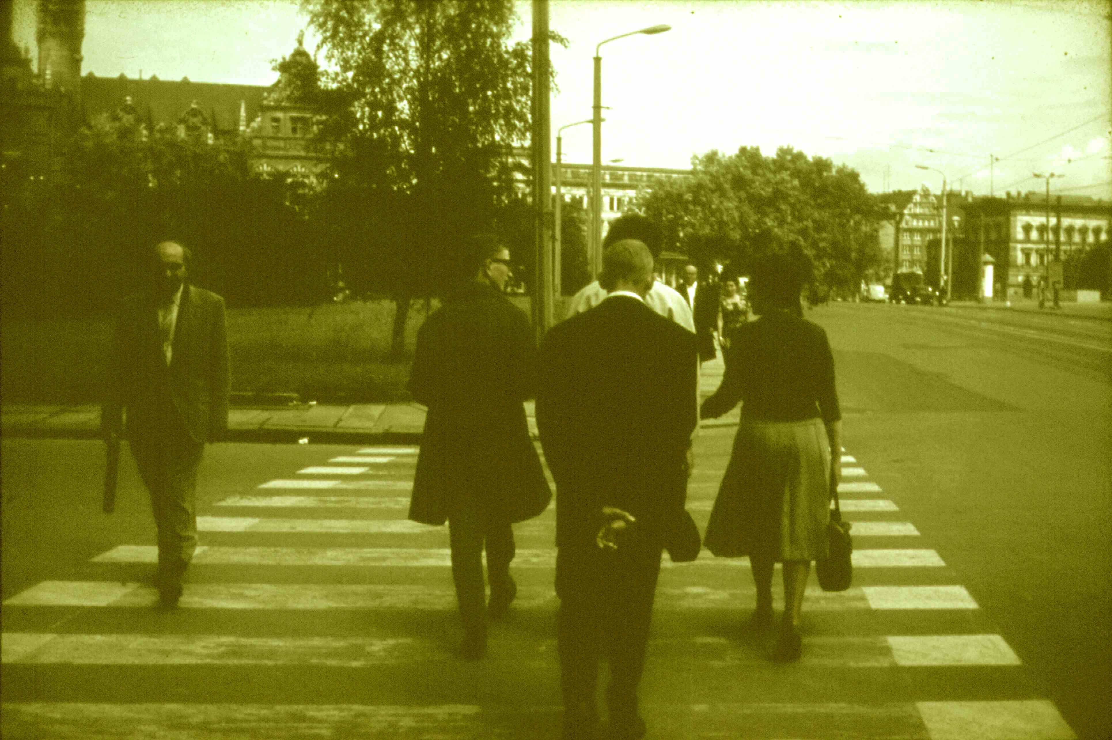Lutz Naumann, Heinrich Binge, Charlotte Binge, Erna Naumann in Leipzig